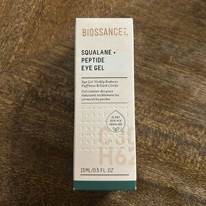 Biossance Squalane & Peptide Eye Gel FULL SIZE NEW IN BOX, 15mL / 0.5 oz.